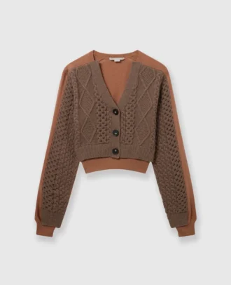 Cardigan corto ibrido