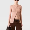 Cardigan girocollo in maglia leggera Cardigan girocollo in maglia leggera