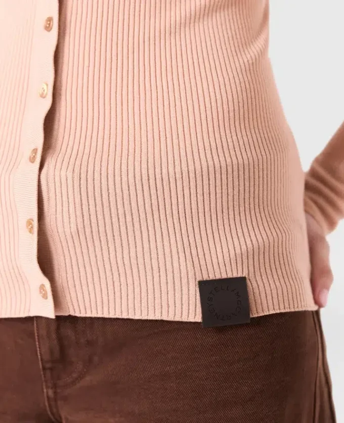 Cardigan girocollo in maglia leggera Cardigan girocollo in maglia leggera