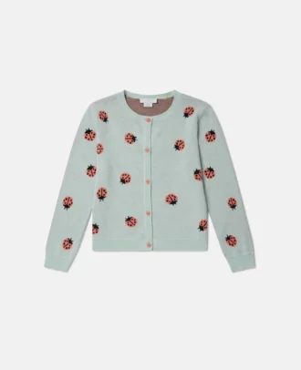 Cardigan girocollo lavorato a maglia Ladybird