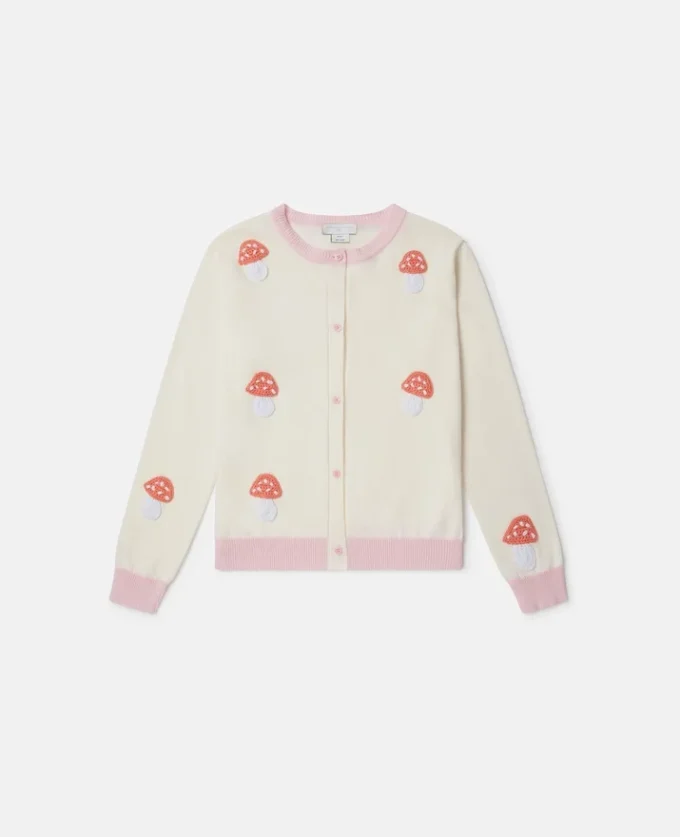 Cardigan girocollo lavorato a maglia Toadstool
