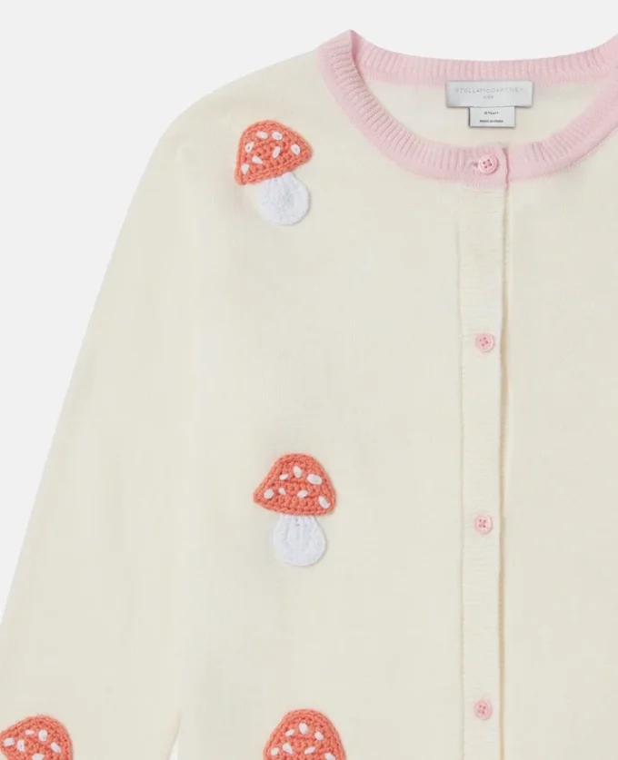 Cardigan girocollo lavorato a maglia Toadstool