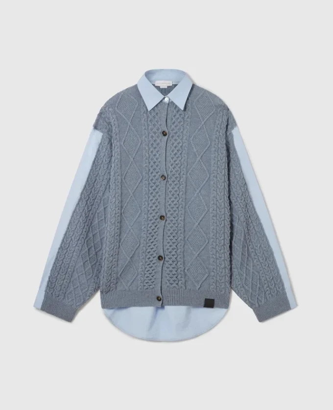 Cardigan ibrido in maglia Cardigan ibrido in maglia