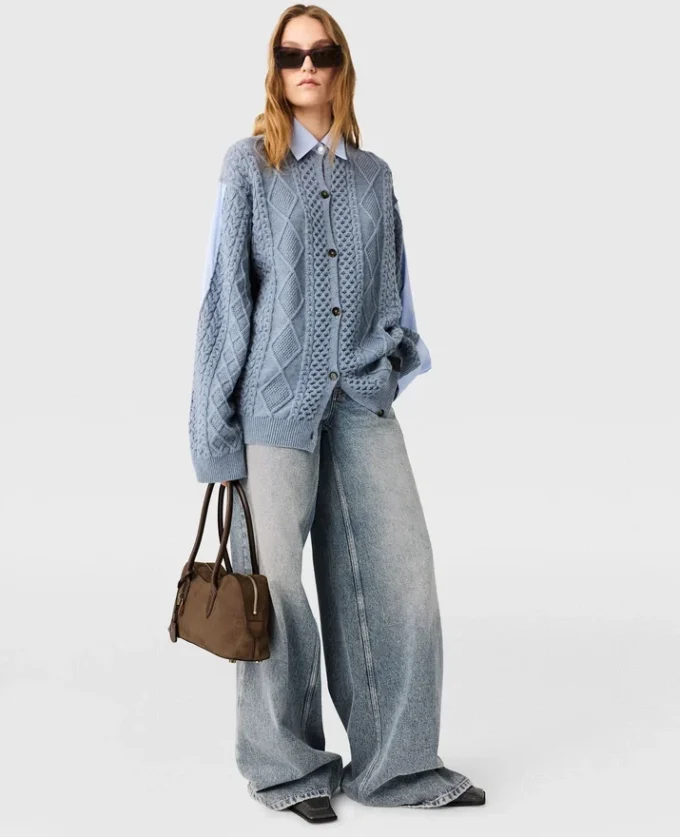 Cardigan ibrido in maglia Cardigan ibrido in maglia