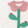 Cardigan in maglia all’uncinetto con motivo floreale Cardigan in maglia all’uncinetto con motivo floreale