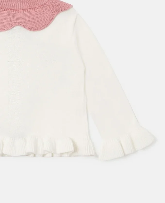 Cardigan in maglia all’uncinetto con motivo floreale Cardigan in maglia all’uncinetto con motivo floreale