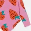 Costume da bagno a maniche lunghe con stampa fragole Costume da bagno a maniche lunghe con stampa fragole