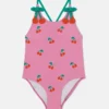 Costume da bagno con stampa ciliegie Costume da bagno con stampa ciliegie