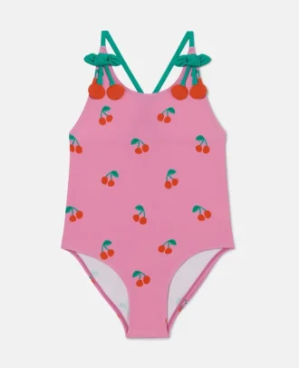 Costume da bagno con stampa ciliegie