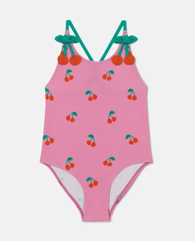 Costume da bagno con stampa ciliegie Costume da bagno con stampa ciliegie