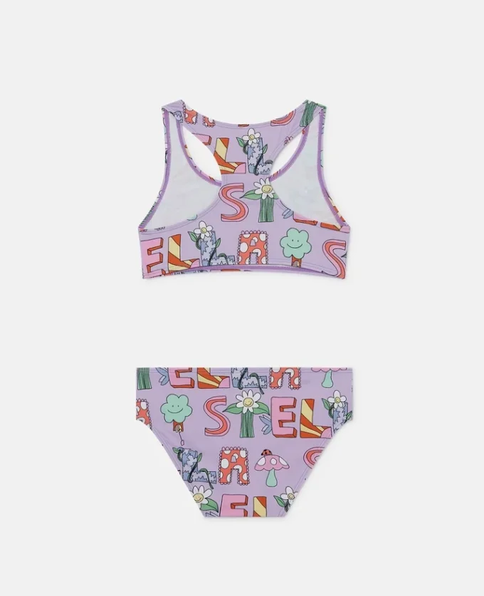 Costume da bagno con stampa lettering Costume da bagno con stampa lettering