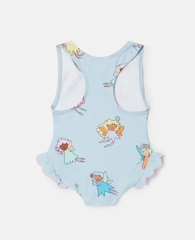Costume da bagno con volant e stampa Fairies Costume da bagno con volant e stampa Fairies