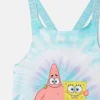 Costume da bagno tie-dye con grafica SpongeBob Costume da bagno tie-dye con grafica SpongeBob