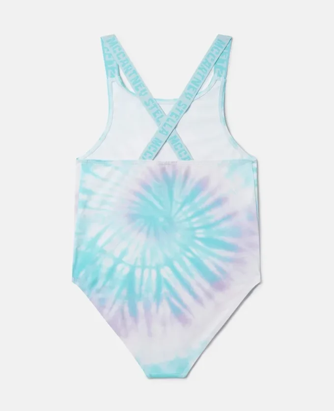 Costume da bagno tie-dye con grafica SpongeBob Costume da bagno tie-dye con grafica SpongeBob