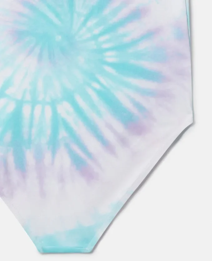 Costume da bagno tie-dye con grafica SpongeBob Costume da bagno tie-dye con grafica SpongeBob