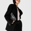 Custodia Falabella con zip e borchie Custodia Falabella con zip e borchie