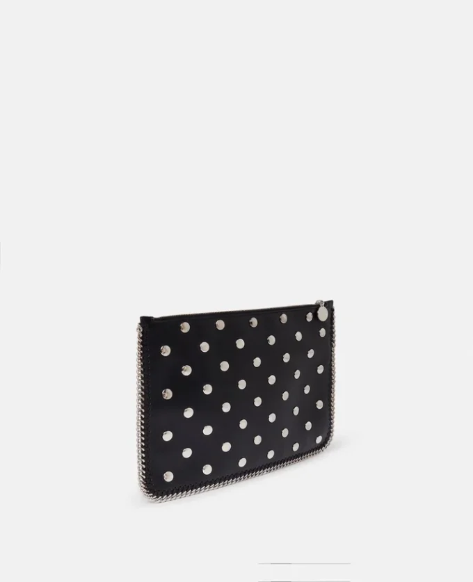 Custodia Falabella con zip e borchie Custodia Falabella con zip e borchie