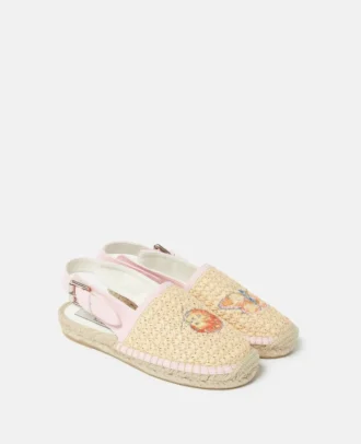 Espadrillas con ricamo floreale
