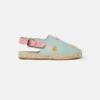 Espadrillas in tela con ricamo a forma di cuore Espadrillas in tela con ricamo a forma di cuore