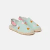 Espadrillas in tela con ricamo a forma di cuore Espadrillas in tela con ricamo a forma di cuore