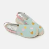 Espadrillas in tela con ricamo a forma di cuore Espadrillas in tela con ricamo a forma di cuore