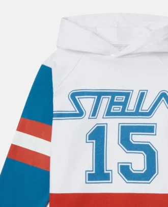 Felpa con cappuccio e logo Varsity