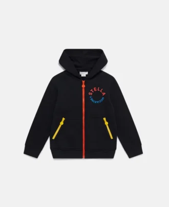 Felpa con cappuccio e zip Colour Pop