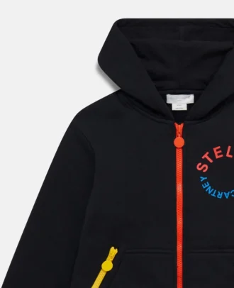 Felpa con cappuccio e zip Colour Pop