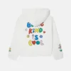 Felpa con cappuccio e zip con grafica Flower Felpa con cappuccio e zip con grafica Flower