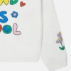 Felpa con cappuccio e zip con grafica Flower Felpa con cappuccio e zip con grafica Flower