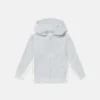 Felpa con cappuccio e zip con logo grafico