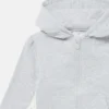 Felpa con cappuccio e zip con logo grafico