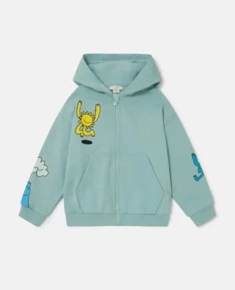 Felpa con cappuccio e zip Earth Friends Graphic