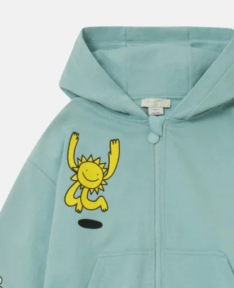 Felpa con cappuccio e zip Earth Friends Graphic