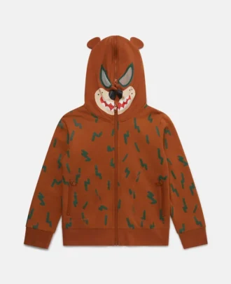 Felpa con cappuccio e zip Grizzly Bear