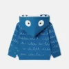 Felpa con cappuccio e zip integrale con stampa grafica Monster Felpa con cappuccio e zip integrale con stampa grafica Monster
