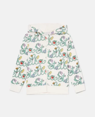 Felpa con cappuccio e zip integrale Stella Vine