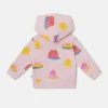 Felpa con cappuccio e zip intera con stampa Jelly Felpa con cappuccio e zip intera con stampa Jelly