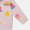 Felpa con cappuccio e zip intera con stampa Jelly Felpa con cappuccio e zip intera con stampa Jelly
