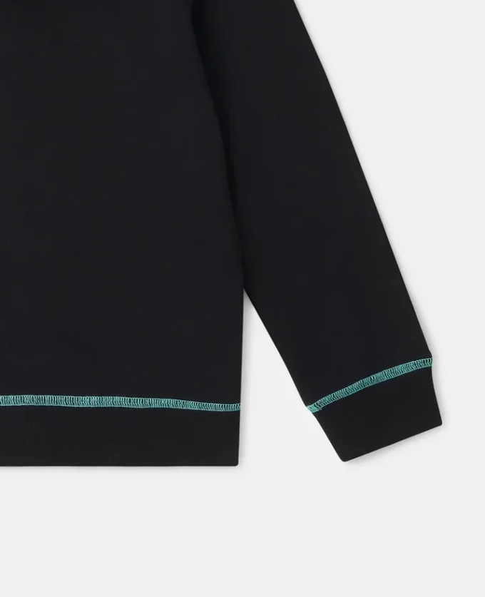 Felpa con cappuccio e zip SMC con bordi neon Felpa con cappuccio e zip SMC con bordi neon