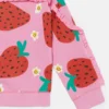 Felpa con frange e stampa fragole Felpa con frange e stampa fragole