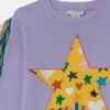 Felpa con grafica a stelle e frange Felpa con grafica a stelle e frange