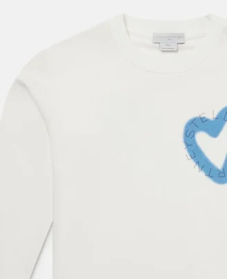 Felpa con grafica cuore graffito