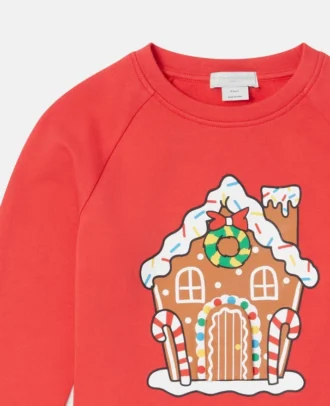 Felpa con motivo Gingerbread House