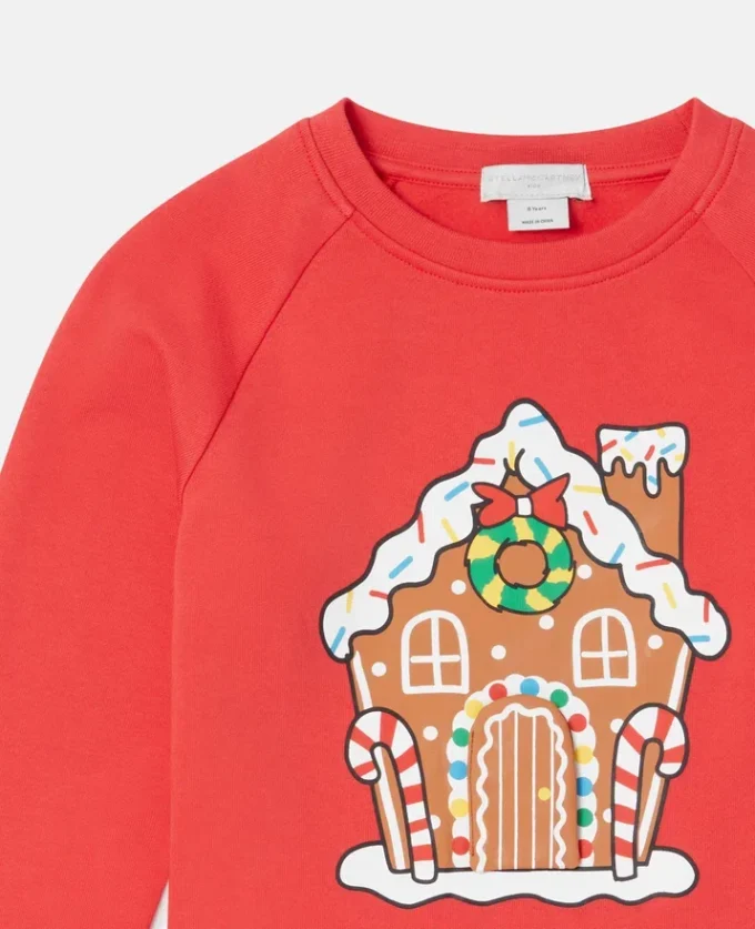 Felpa con motivo Gingerbread House Felpa con motivo Gingerbread House