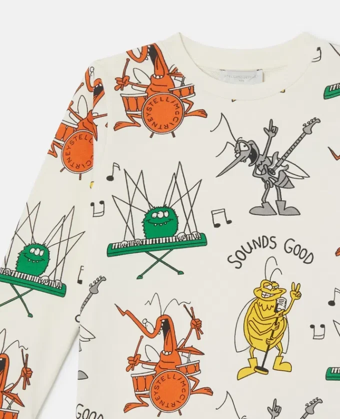 Felpa con stampa Bug Band Felpa con stampa Bug Band
