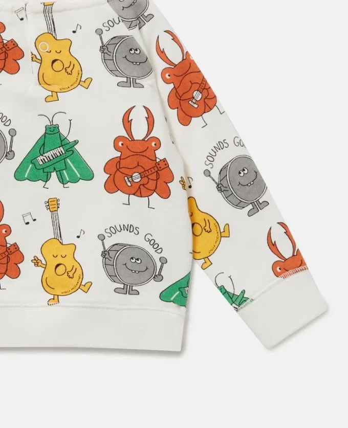 Felpa con stampa Bug Band Felpa con stampa Bug Band