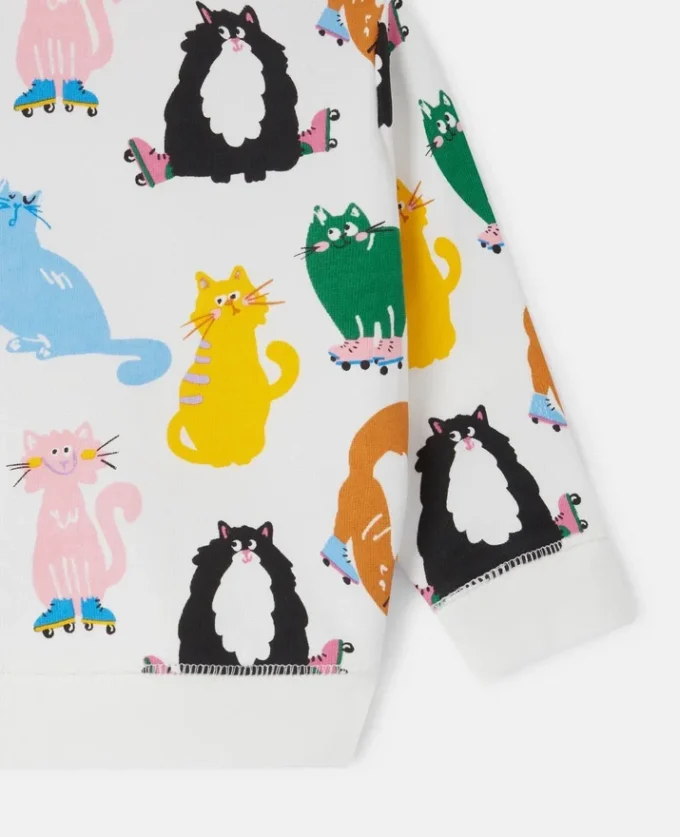 Felpa con stampa gatti Felpa con stampa gatti
