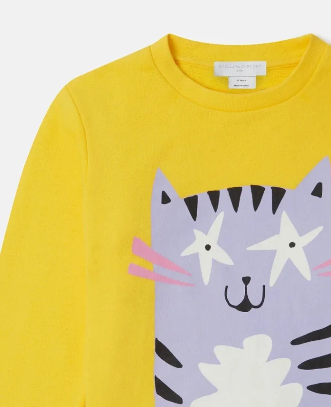 Felpa con stampa grafica Cat Felpa con stampa grafica Cat
