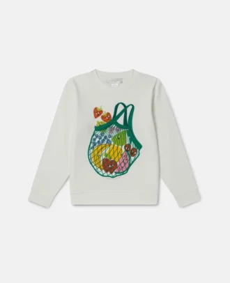 Felpa con stampa grafica Fruit Net